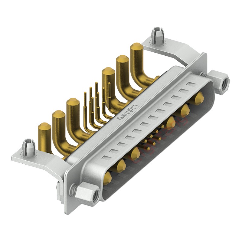 13W6A公PCB彎插板/鉚支架11.6/大電流30A