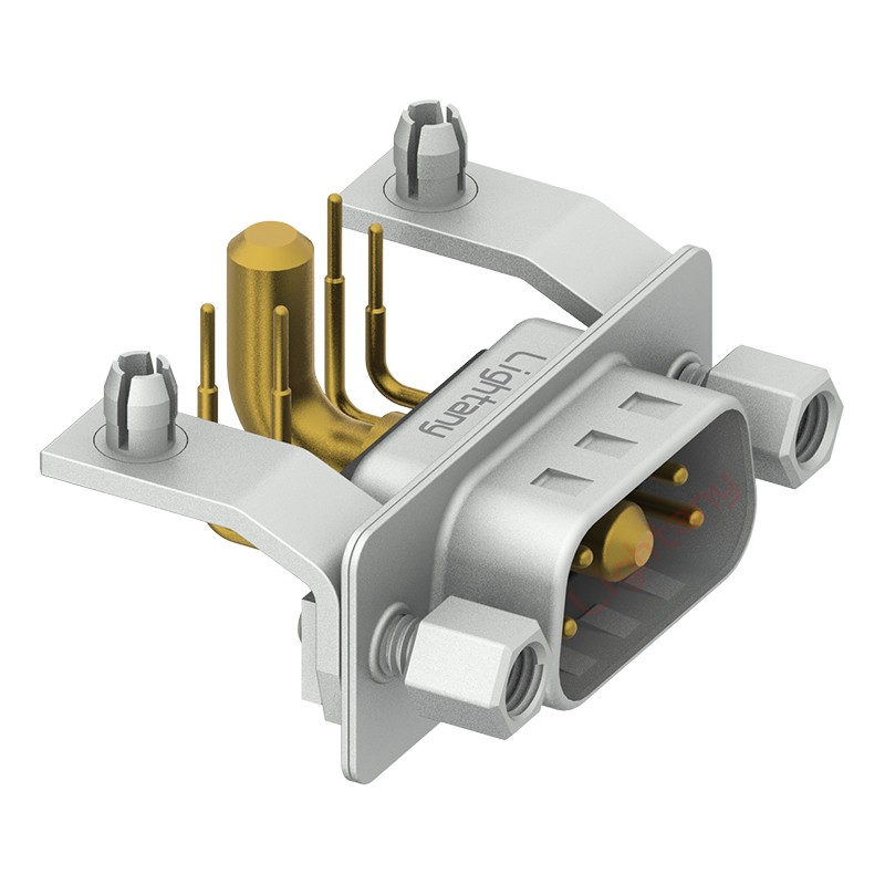 5W1公PCB彎插板/鉚支架11.6/大電流40A
