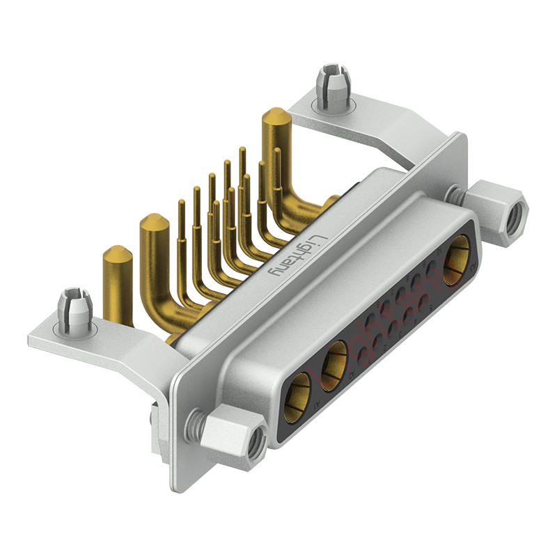 13W3母PCB彎插板/鉚支架11.6/大電流20A