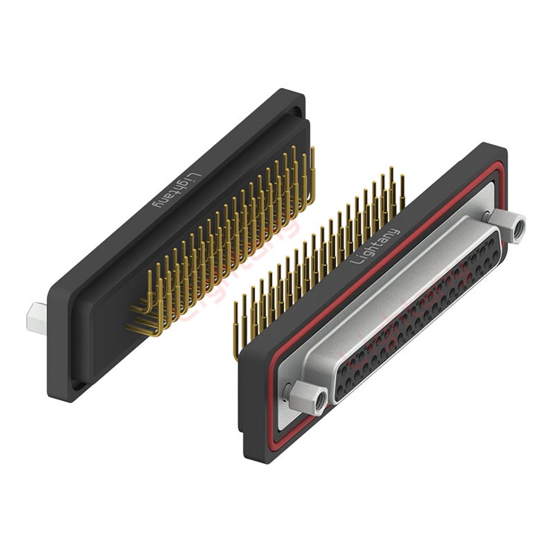 防水DR37 母 彎插板 鎖螺絲 車(chē)針