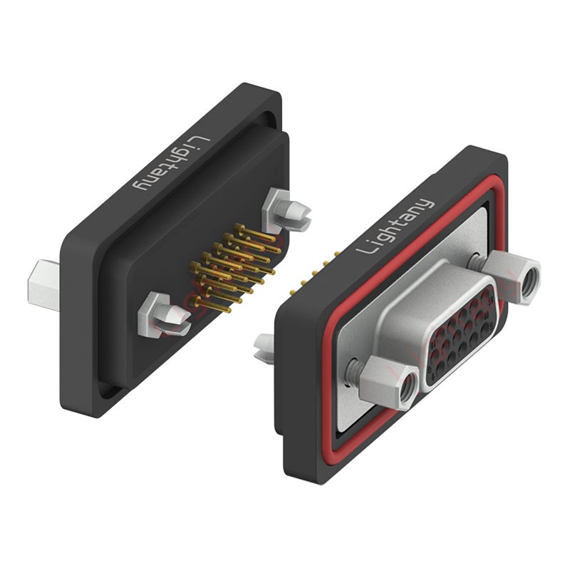 防水HDP15 母 直插板 鉚魚(yú)叉 鎖螺絲 車(chē)針