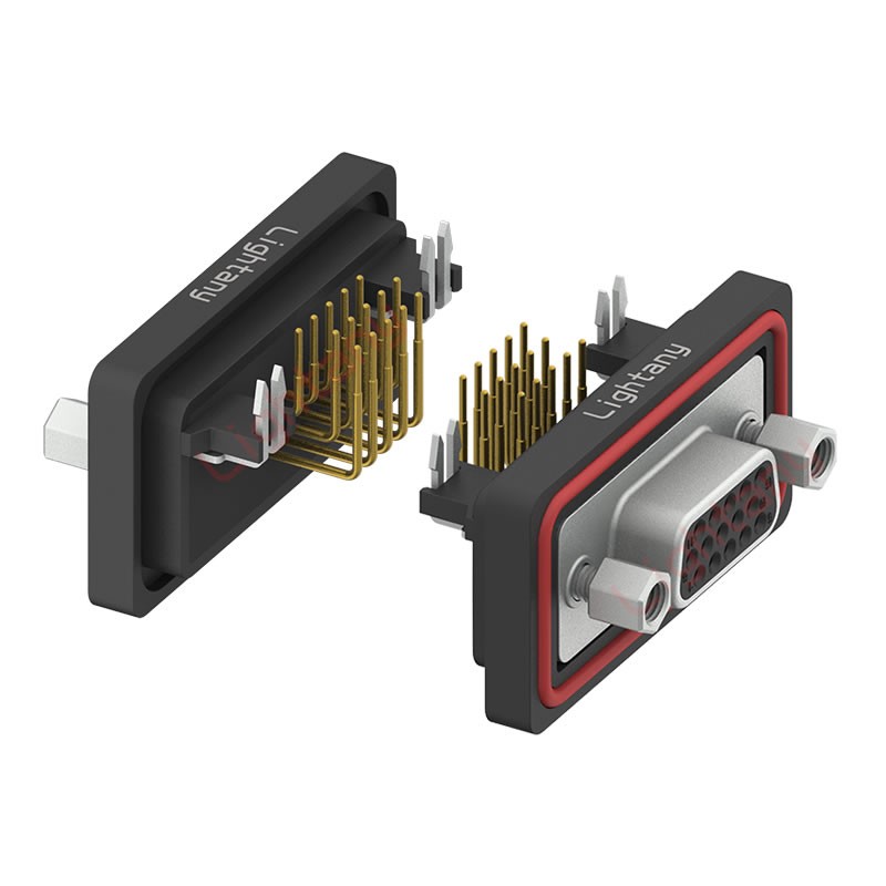 防水HDR15 母 彎插板 鉚支架 鎖螺絲 車(chē)針