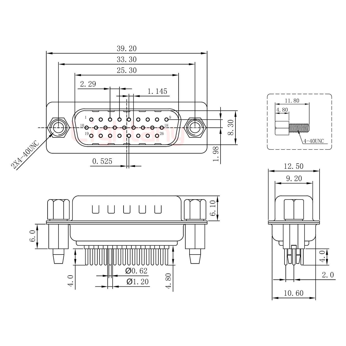 HDP26 公 直插板 鉚魚(yú)叉6.0 鎖螺絲 車針