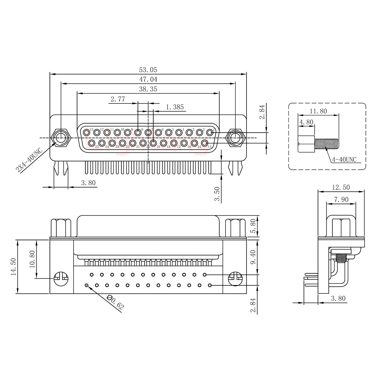 DR25 母 彎插板9.4 塑料支架10.8 鎖螺絲 車(chē)針