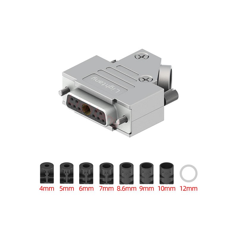 11W1母短體焊線40A+15P金屬外殼1679斜出線4~12mm