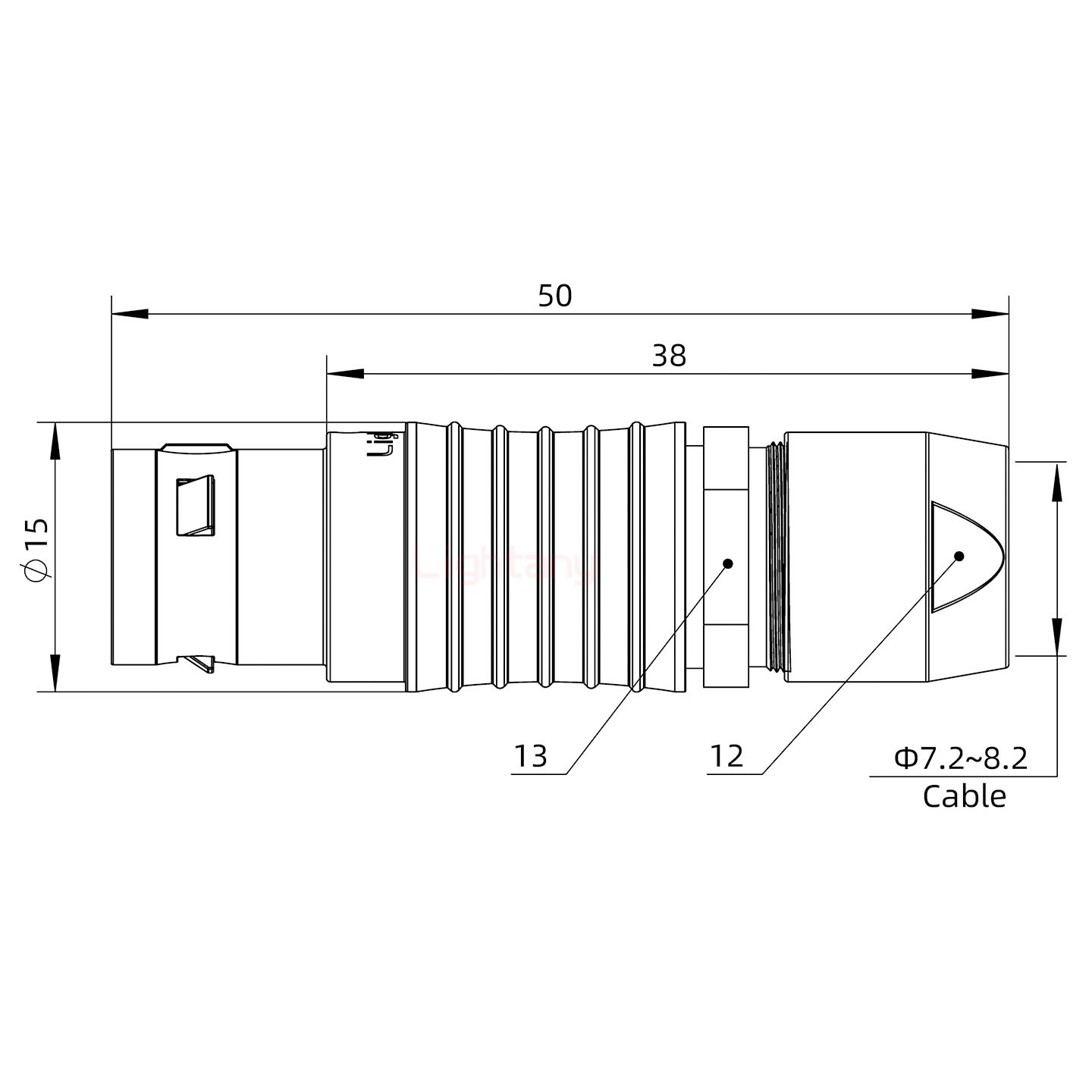FGG.2B.003.CLAD82直式插頭