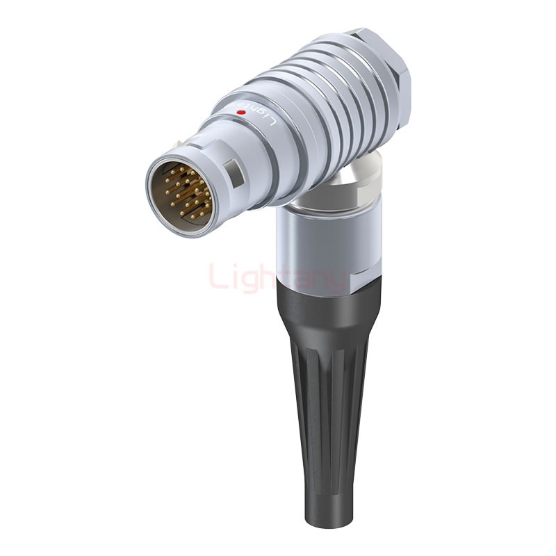 FHG.2B.018.CLAM31Z推拉自鎖帶護套彎式插頭