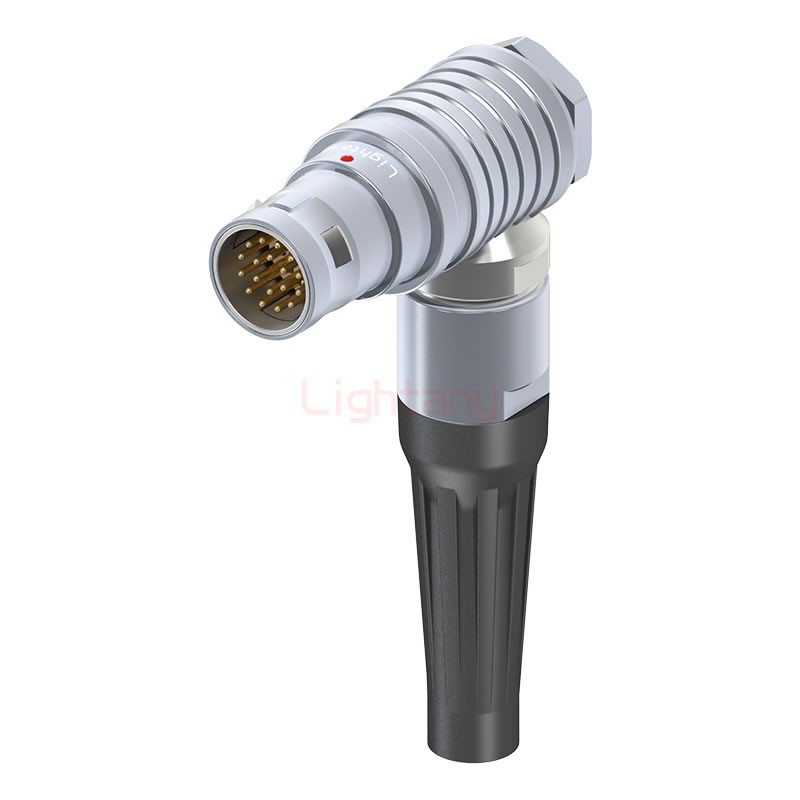 FHG.2B.018.CLAD72Z推拉自鎖帶護套彎式插頭