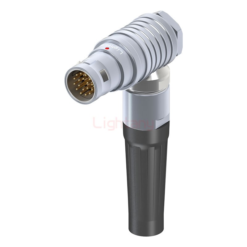 FHG.2B.018.CLAD92Z推拉自鎖帶護套彎式插頭