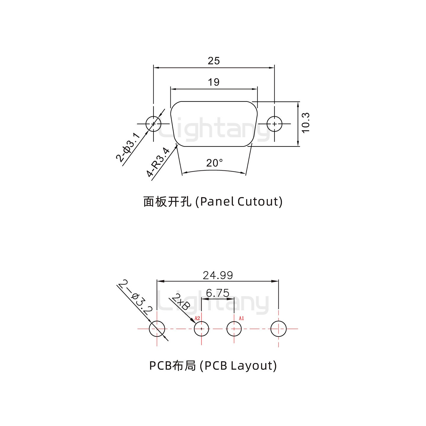 防水2W2母直插板/鉚魚(yú)叉/鎖螺絲/大電流40A