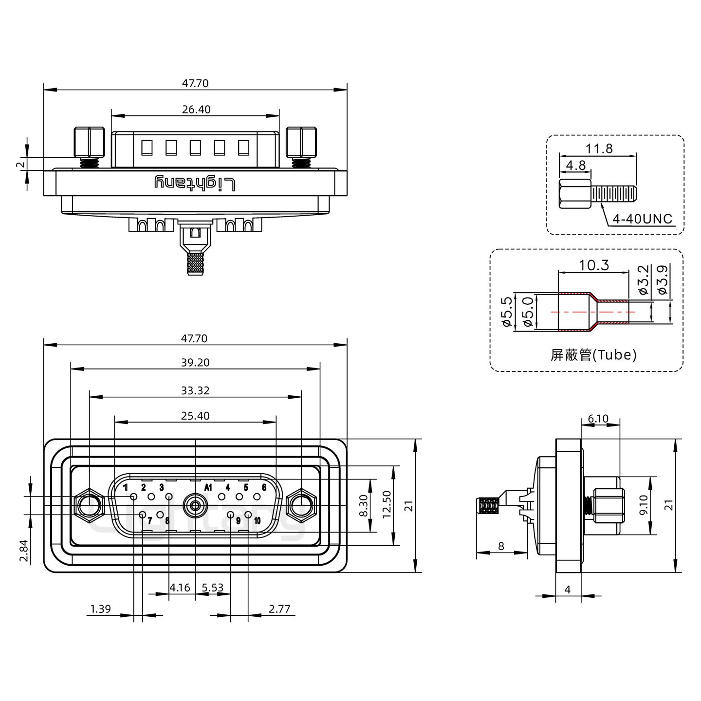 防水11W1公焊線(xiàn)式/鎖螺絲/射頻同軸50歐姆