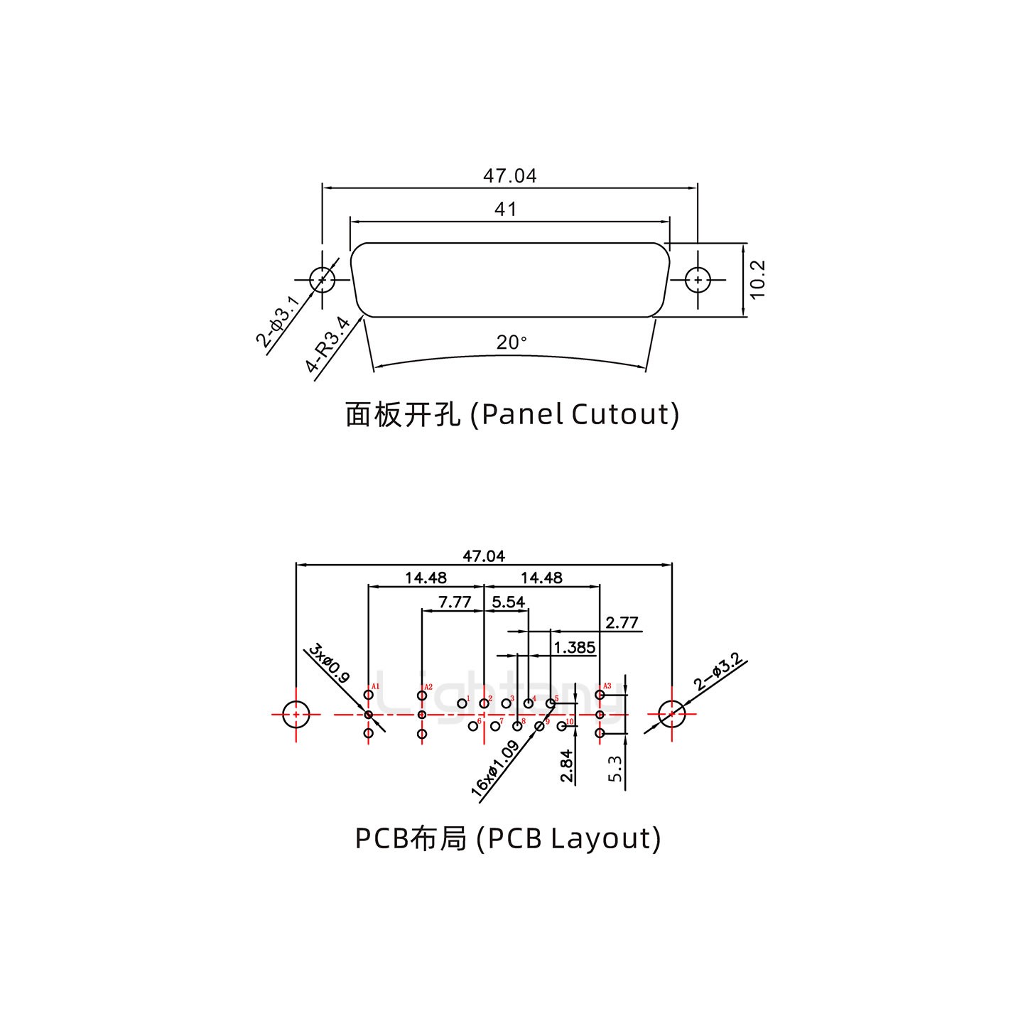 防水13W3公直插板/鉚魚(yú)叉/鎖螺絲/射頻同軸50歐姆