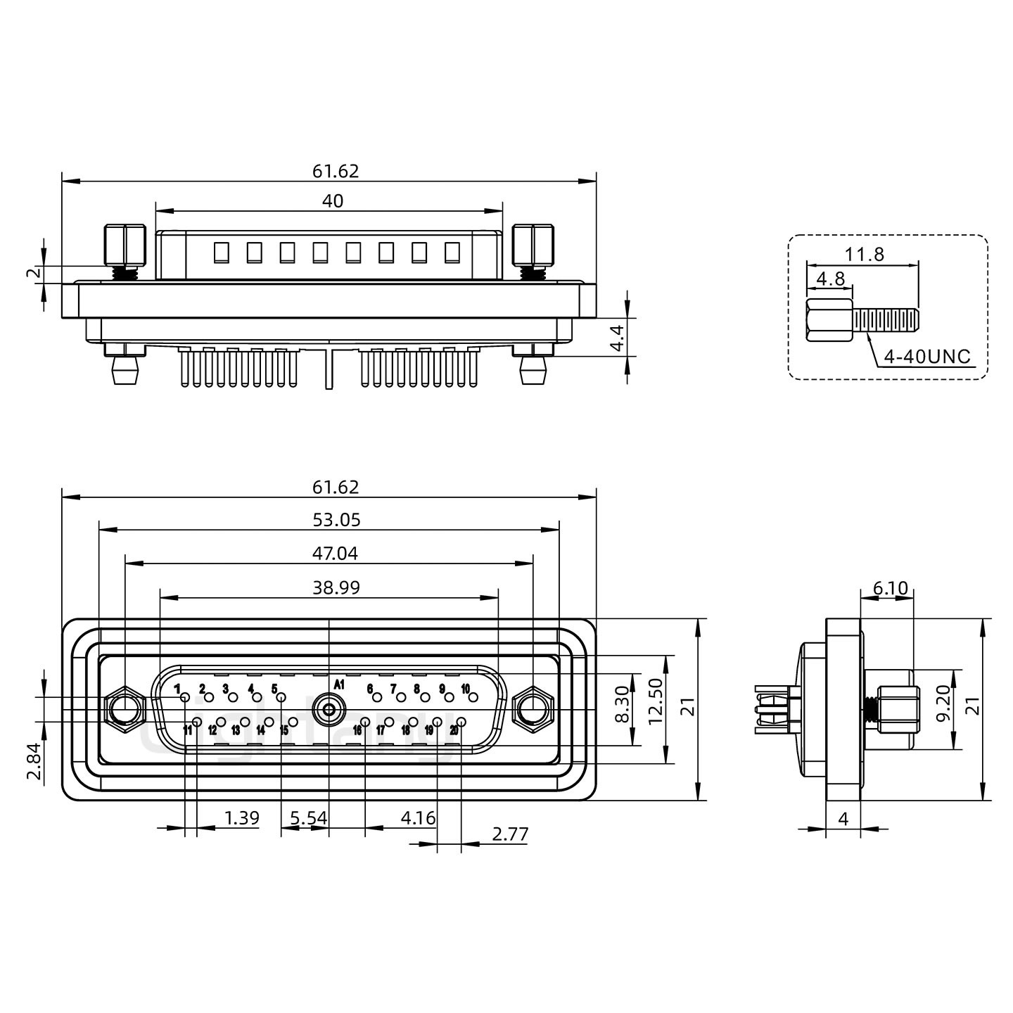 防水21W1公直插板/鉚魚(yú)叉/鎖螺絲/射頻同軸50歐姆
