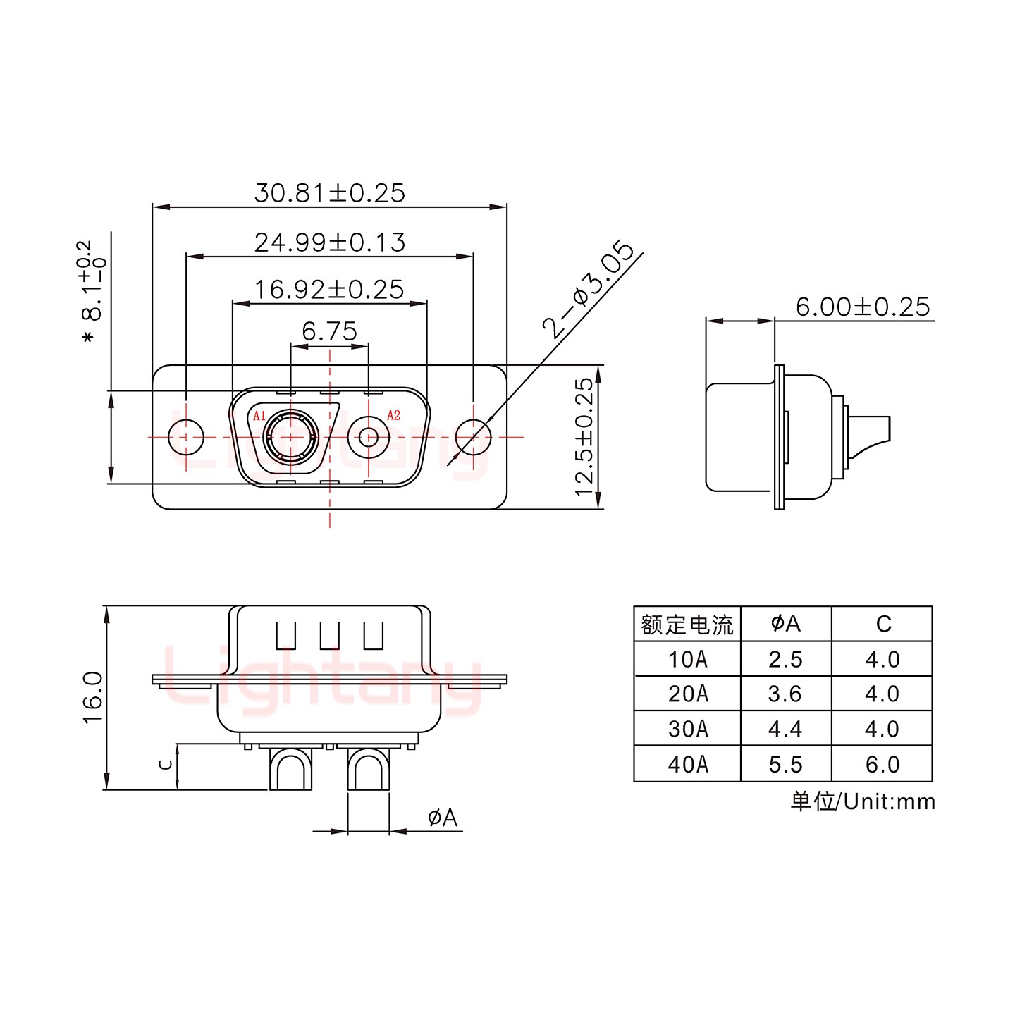2V2公短體焊線(xiàn)20A+9P金屬外殼1707直出線(xiàn)4~12mm