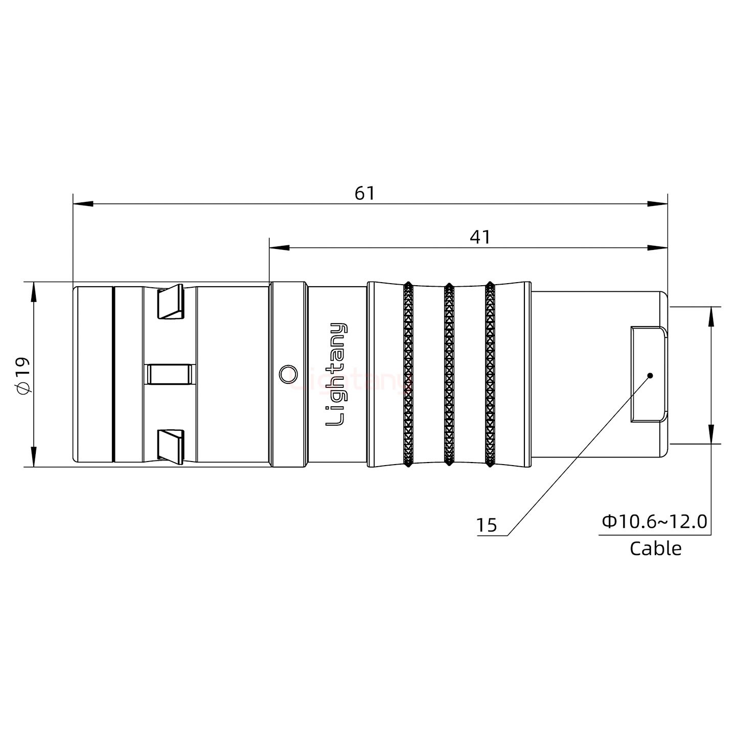 FGG.3K.003.CLAK11推拉自鎖直式插頭