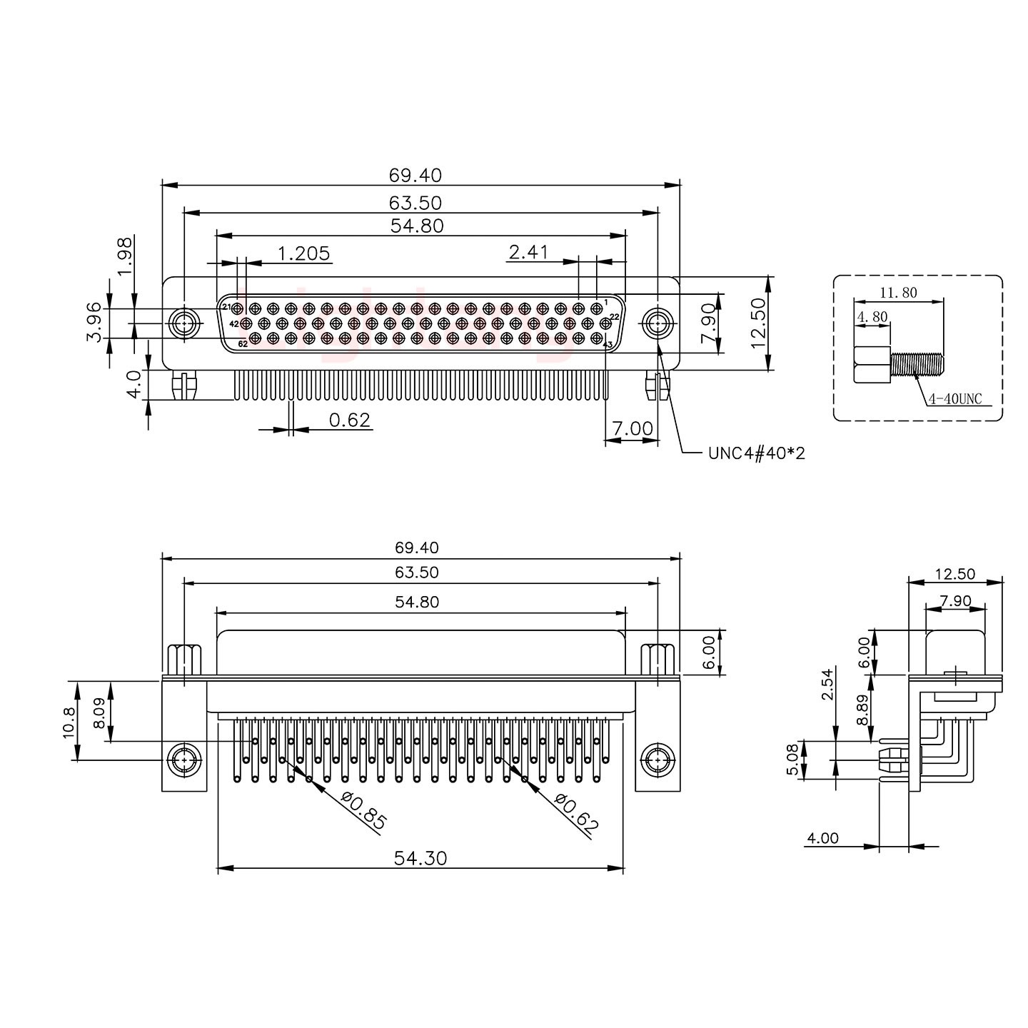 HDR62 母 彎插板8.89 金屬支架10.8 鎖螺絲 車針