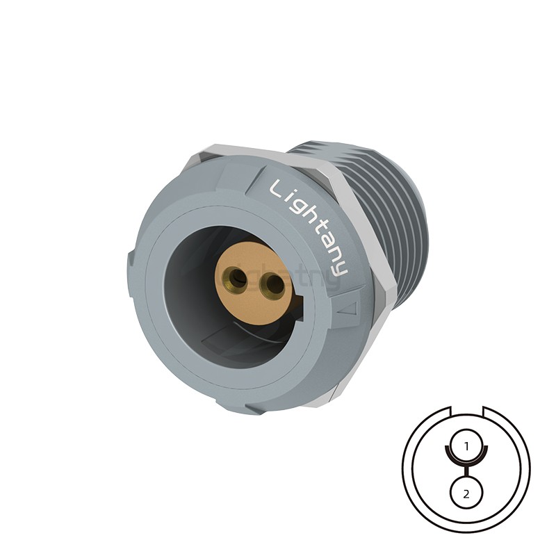 PLG.M0.2GL.LG后螺母插座 焊線(xiàn) 推拉自鎖