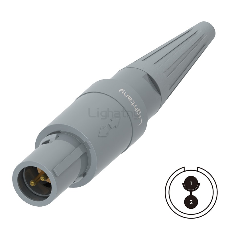 PAG.M0.2GL.AC39GZ直式插頭帶護(hù)套 推拉自鎖